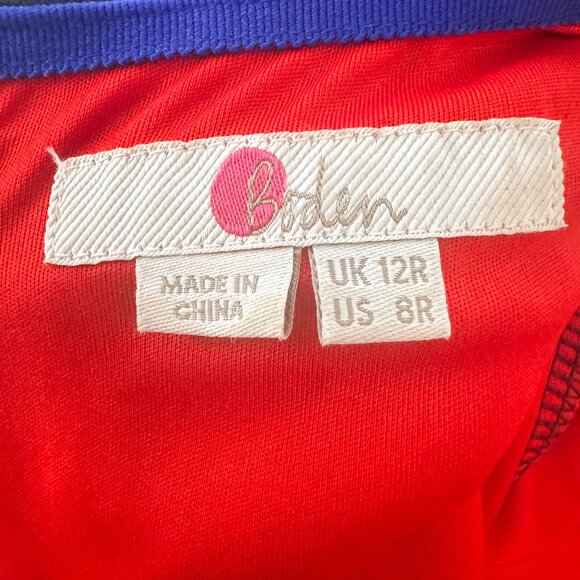 Boden Mia Ottoman Midi Dress Navy Blue Women's Size 8R - Picture 7 of 9